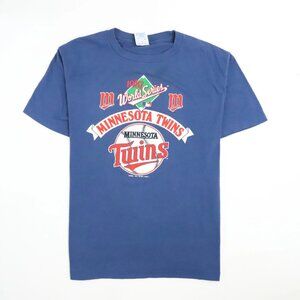 Vintage Minnesota Twins World Series T-Shirt 1987 80s MLB